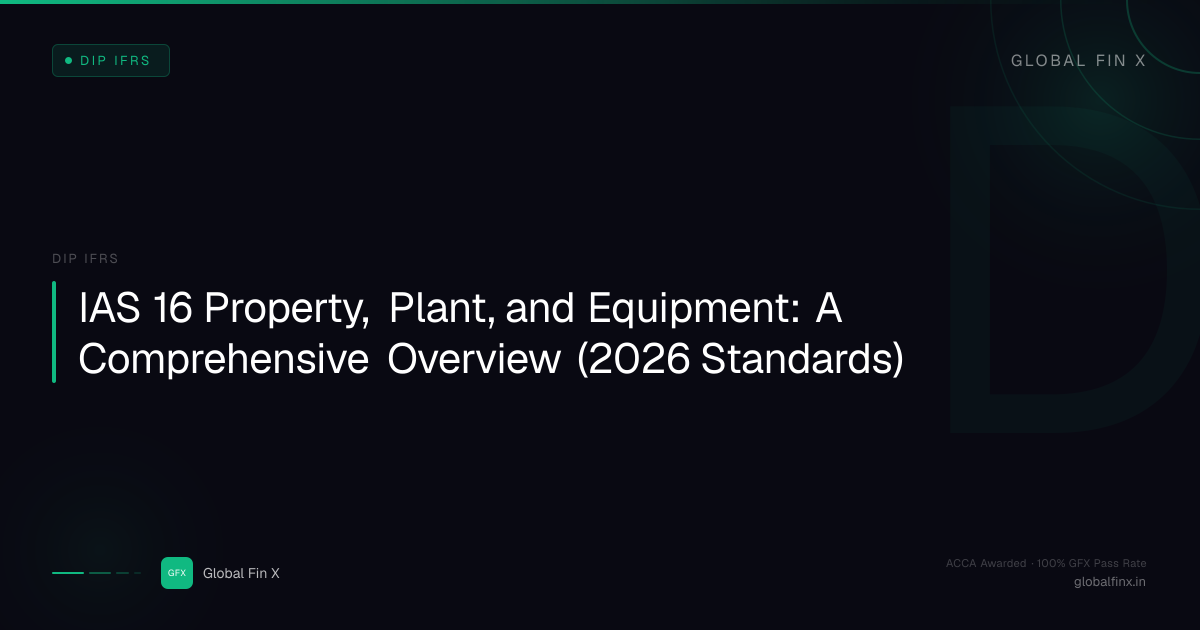 IAS 16 Property, Plant, and Equipment: A Comprehensive Overview (2026 Standards)