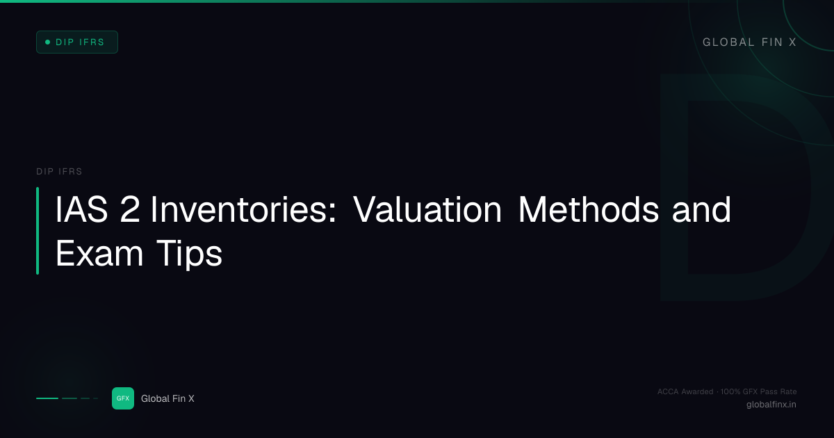IAS 2 Inventories: Valuation Methods and Exam Tips